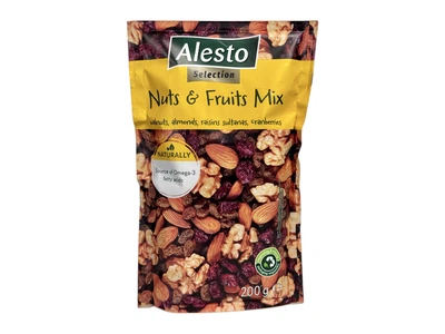Суміш горіхів і сухофруктів Alesto Selection Nuts & Fruits Mix 200г