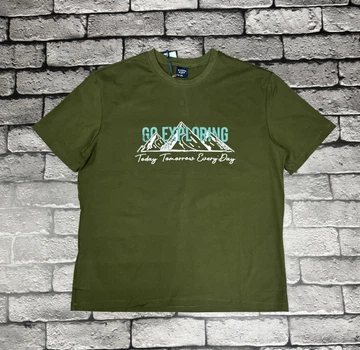 Футболка Panda чоловіча великого розміру ,7XL ,Хакі