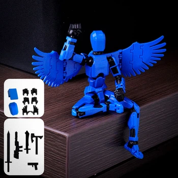 Подвижная фигурка Cyber Doll Синий с крыльями