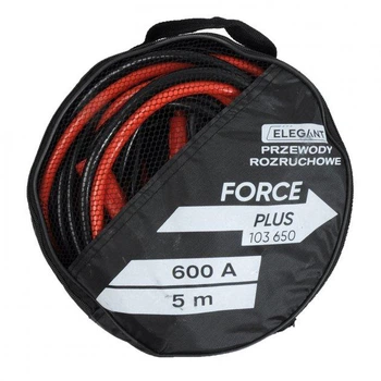 Пусковые Провода 600А 5м "ELEGANT PLUS" 103 650 + Cумка (-40 +80°C)