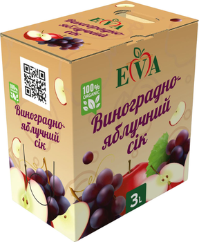 Сок Eva Виноградно-яблочный осветленный 3 л (4820285340020)