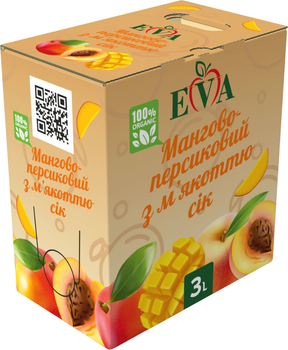 Сок Eva Мангово-персиковый с мякотью 3 л (4820285340082)