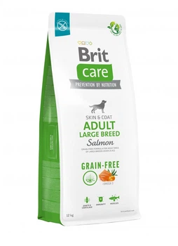 Сухой беззерновой корм Brit Care Dog Grain-free Adult Large Breed для собак крупных пород с лососем 12 кг