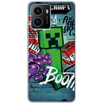 Силиконовый чехол BoxFace HMD Pulse Plus Minecraft Graffiti (62394-up2542)
