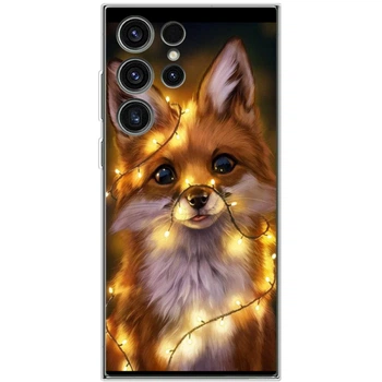 Силіконовий чохол BoxFace Samsung Galaxy S23 Ultra (S918) Різдвяна лисичка (45778-up2399)