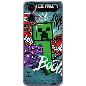 Силіконовий чохол BoxFace Motorola G24 Minecraft Graffiti (55656-up2542)