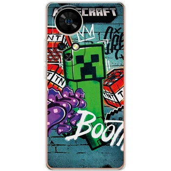 Силиконовый чехол BoxFace Ulefone Note 17 Pro Minecraft Graffiti (65170-up2542)