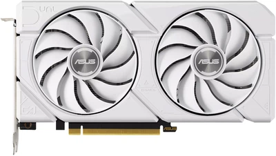 Видеокарта ASUS PCI-Ex GeForce RTX 4060 Ti Dual EVO White OC Edition 8GB GDDR6 (128bit) (2595/18000) (1 x HDMI, 3 x DisplayPort) (DUAL-RTX4060TI-O8G-EVO-WHITE)