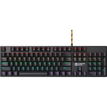 Клавіатура Canyon GK-4 Deimos (Blue switches) USB Black (CND-SKB4-US)