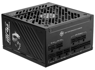 Блок живлення MSI MPG 1000W PCIE5 ATX 3.1 80+ Gold (MPG A1000GS PCIE5)