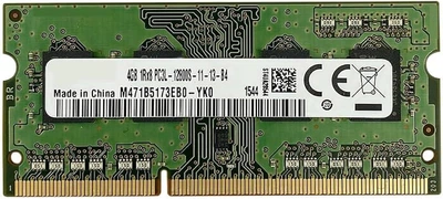 Samsung 4GB DDR3L SO-DIMM 1600MHz 1.35V Non-ECC Laptop RAM (M471B5173EB0-YK0)