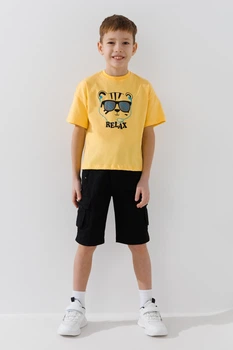 Капри для мальчика Kids Club 86384 116 см Черный