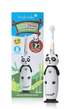 Звукова зубна щітка Brush Baby WildOnes Sonic (від 0 до 10 років) панда Pan-Pan
