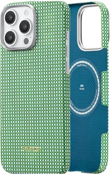 Карбоновий чохол Pitaka Ultra-Slim Case Classic Forest Green для iPhone 16 Pro Max Зелений (KI1602PFOR)