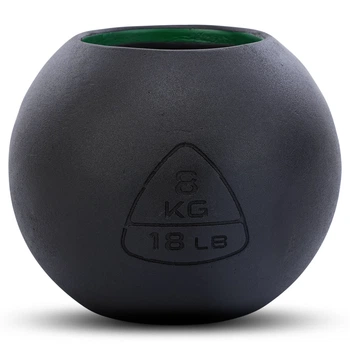 Гиря-колокол чугунная окрашенная черная BALL BELL LiveUp LP8047-18LB 8кг (чугун)