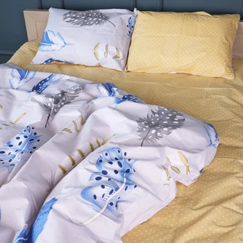 Комплект постельного белья MirSon полуторный 143x210 см 17-0746 Feather Dots бязь (2200010846379)