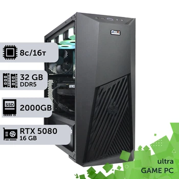 Игровой компьютер GamePC Ultra #416 Ryzen 7 7800 X3D/32 GB/SSD 2TB/GeForce RTX 5080 16GB сборка для киберспорта современных игр стрима