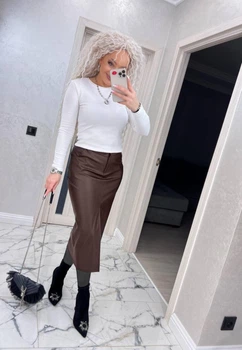 Fashions • Женская юбка-канрандаш Goldie Fashions 46 шоколад (1320-аз)