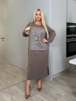 Fashions • Сукня-туніка Aspen Fashions 54-58 мокко (#505-ел)
