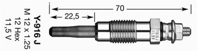 Свеча накаливания NGK (5906)
