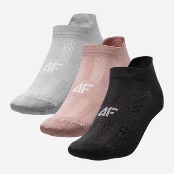 Набір жіночих шкарпеток коротких 4F Socks Cas F194 4FAW23USOCF194-94S 39-42 3 пари Різнокольоровий (5904698391318)