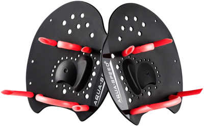 Лопатки для плавания Aqua Speed Skill Paddle 1789 (147-07S) Уни S 15х14 см Черно-красные (5908217617897)