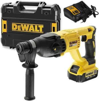 Аккумуляторный перфоратор DeWalt DCH133M1 (SDS+, 18 В, 4Ач) + кейс АКБ и зарядное устройство (25432)