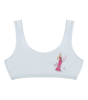 Підлітковий топ з написом Babe Girl на широких бретельках - Donella - 6071PB15 - 158-164 см - Світло-блакитний