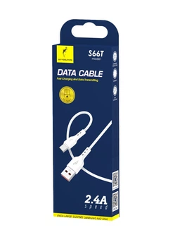 Кабель SkyDolphin S66T USB - USB Type-C (M/M), 1 м, Білий (SDUSB-000649)