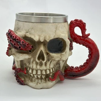 Кружка з черепом Skull Octopus Cup 300 мл