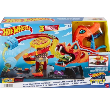 Автотрек Hot WheelsPizza Slam Cobra Attack Атака Кобри Хот Вілс
