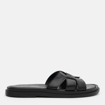 Женские шлепанцы кожаные PARADIZE SHOES SL-1202 36 23.2 см Черные (ROZ6501062254)