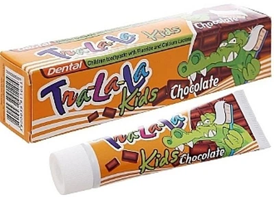 Детская зубная паста со вкусом шоколада Dental Tra-la-la Kids Chocolate, 50 г