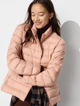 Куртка демисезонная короткая женская UNIQLO 689060777 S Розовая (1159829753)