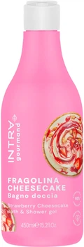Гель для душу та ванни Intra Strawberry Cheesecake Bath & Showergel/Полуничний Чізкейк з ферментованим вівсом 450 мл (6034329)