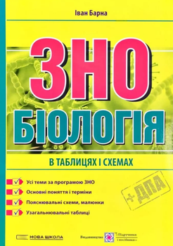 Біологія. Підготовка у таблицях і схемах до ЗНО - Барна І.