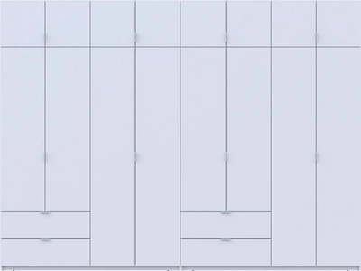 Шкаф для одежды Doros Лукас 4+4 ДСП 320х50х240 см Белый (42005126)