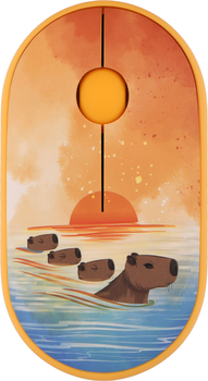 Мышка 2E MF300 Capybara Sunset Silent WL BT Yellow (2E-MF300WCAPIBARAYW)