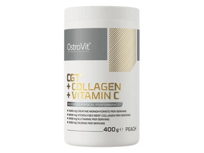 Витамины и минералы OstroVit CGT + Collagen + Vitamin C 400 грамм Вкус Персик