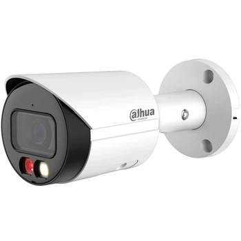 Камера відеоспостереження Dahua 2 Мп з аудіо та LED-підсвіткою, водозахист IP67, біла
