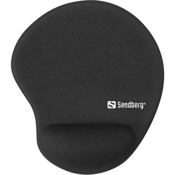 Коврик для компьютерной мыши Sandberg Gel Mousepad, размеры 230х200х2 мм, черный (820-98)