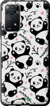 Чехол на Xiaomi Redmi Note 11 Pro Панды "4318b-2512-2230343619"