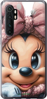 2D пластиковий чохол на Xiaomi Mi Note 10 Lite Мінні Маус з бантиком "6055t-1937-70447"