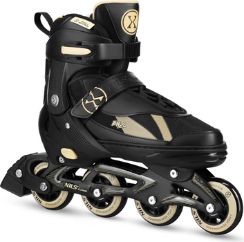 Роликові ковзани Nils Extreme 2 в 1 NH382 35-38 M Чорно-Бежеві (5907695584288)