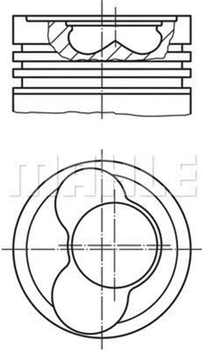 Поршень MAHLE (030 59 02)