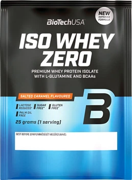 Сироватковий ізолят протеїну без лактози Biotech IsoWhey Zero Lactose Free порошок 25 г Солона карамель (5999076255474)