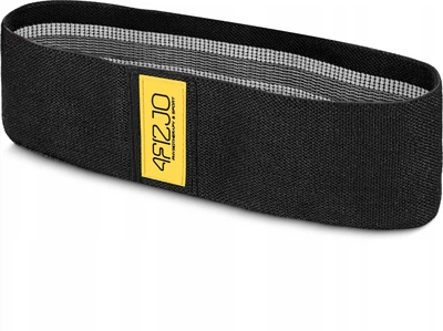 Резинка для фітнесу та спорту із тканини 4FIZJO Hip Band 25-30 кг Black/Grey (P-5907739310286)