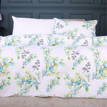 Комплект постельного белья Mirson King Size 220х240 см Ranforce Elite 17-0707 Spring Branches (2200010618884)