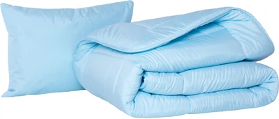 Набор Хлопковый MirSon Супер Теплый №1706 Eco Light BLue (одеяло + подушка 50х70 средняя) (2200002656351)