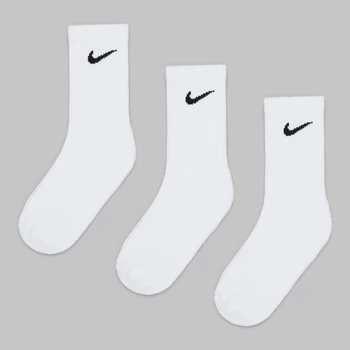 Набор женских носков высоких хлопковых Nike U Nk Everyday Cush Crew SX7664-100 34-38 (S) 3 пары Белый (888407233869)
